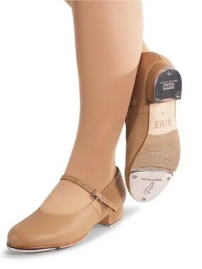 Bloch Tan Mary Jane Tap Shoes with Strap